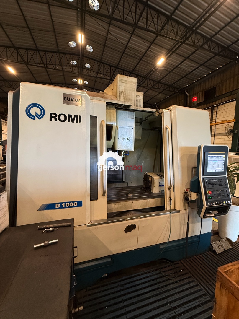 CENTRO DE USINAGEM ROMI D1000 - ANO 2018 - CTS - QUARTO EIXO